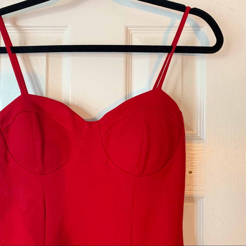 Red Mini Cocktail Dress - Picture 3 of 3
